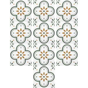 Peel and Stick Floor Tiles Kitchen / Bathroom Backsplash Sticker Detachable Waterproof DIY Tile Stickers for Wall Decoration Tiles Home Decoration (8x8 Inch / 10 Pcs Set)